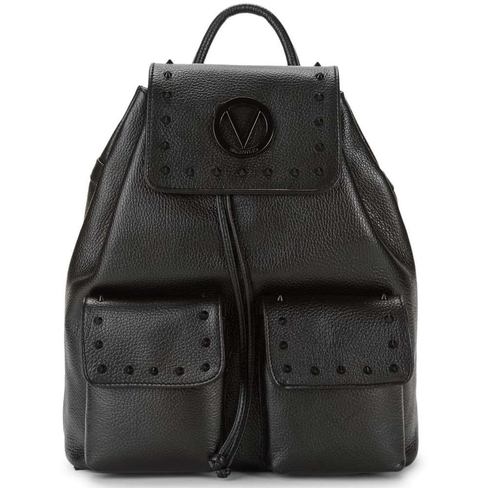 Valentino Simeon rockstud pebbled-leather backpack